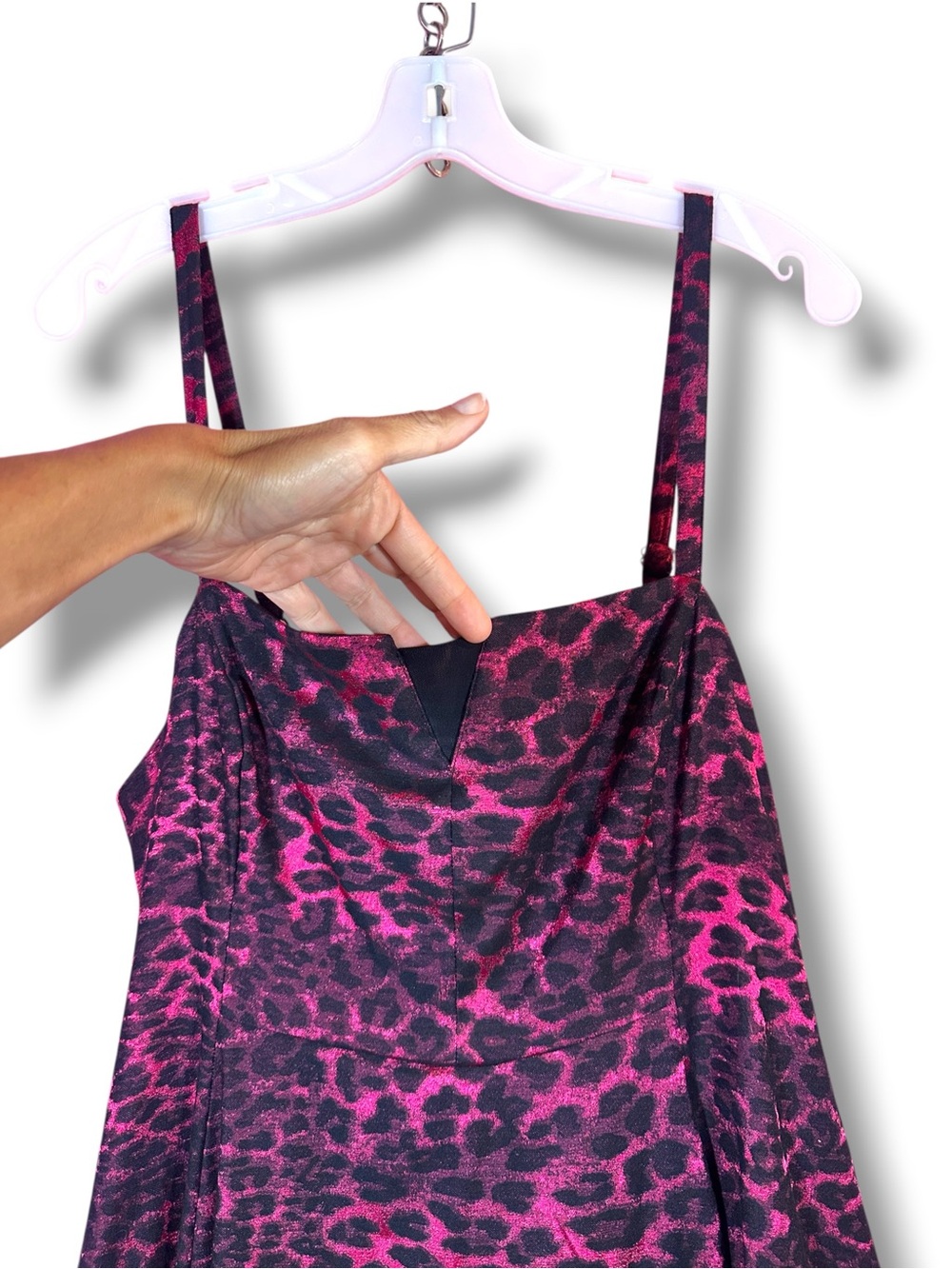 NWT Betsey Johnson x Torrid Leopard Babydoll Dress 16 Pink Black - Picture 4 of 15